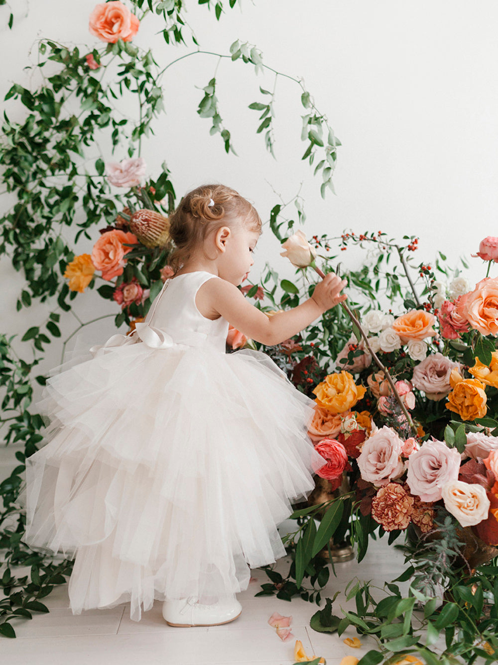 Baby Flower Girl Dress Also In White Baptism Dress or Christening Dress